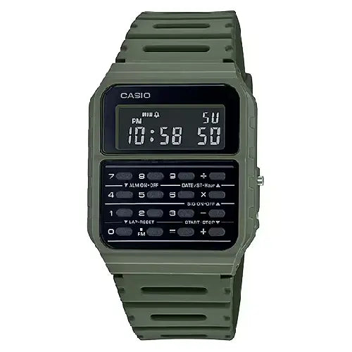 Casio Vintage Digital CA-53WF-3BDF Green Dial Resin Strap Unisex Watch