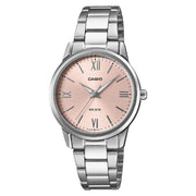 Casio Classic Analog LTP-1303DD-4A Pink Dial Stainless Steel Women's Watch