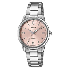 Casio Classic Analog LTP-1303DD-4A Pink Dial Stainless Steel Women's Watch