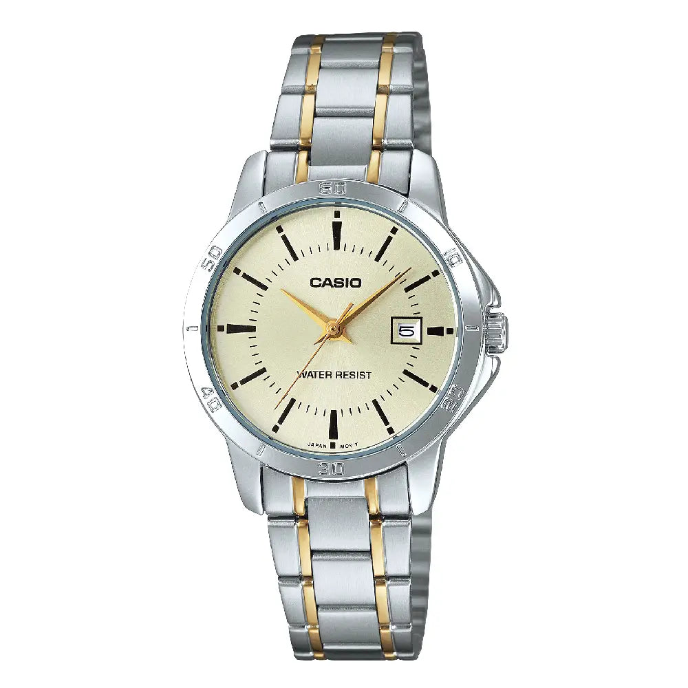 Casio Standard Analog LTP-V004SG-9AUDF Gold Dial Stainless Steel Women's Watch