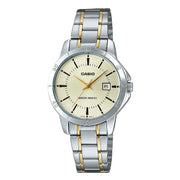 Casio Standard Analog LTP-V004SG-9AUDF Gold Dial Stainless Steel Women's Watch