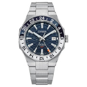 Citizen Series 8 Automatic GMT NB6034-58L Navy Blue Dial 41mm Stainless Steel Men's Watch
