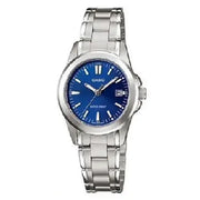 Casio Enticer Ladies Analog LTP-1215A-2A2DF Blue Dial Stainless Steel Women's Watch