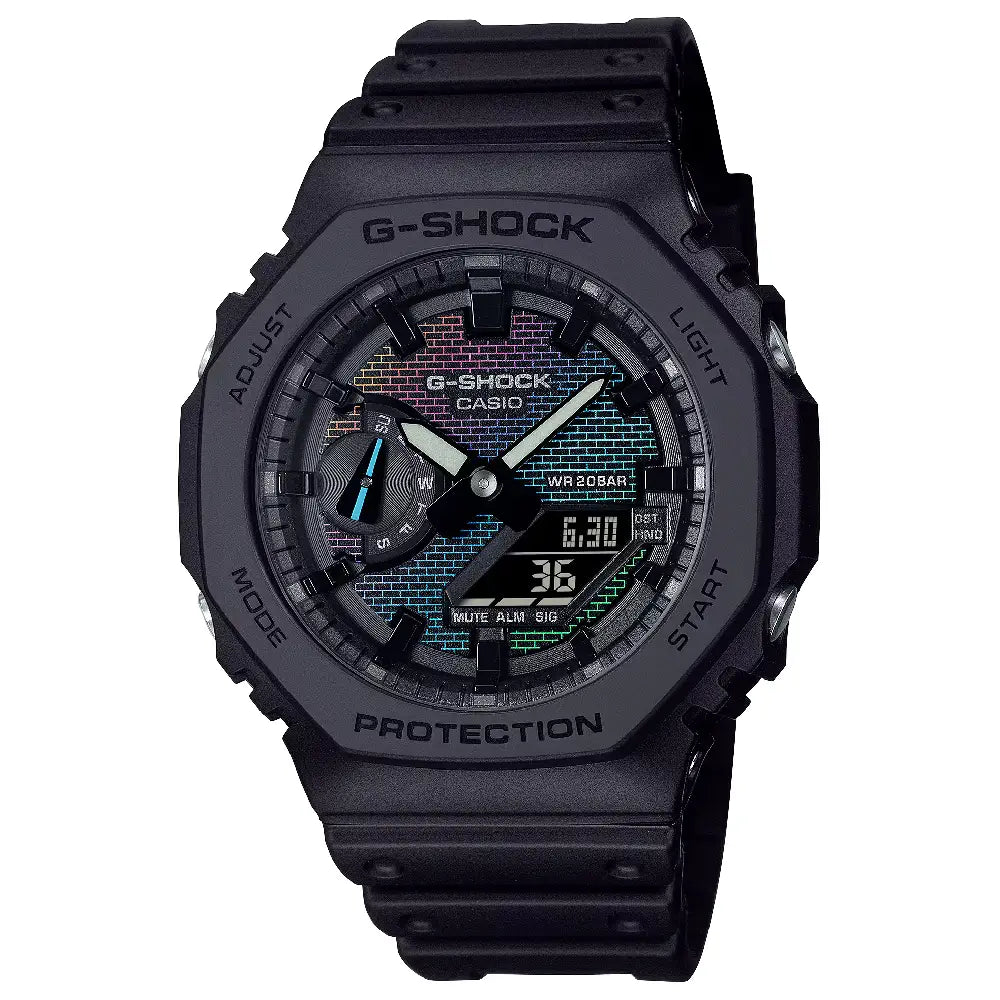 Casio G-Shock Analog Digital GA-2100RW-1ADR Black Dial Resin Men's Watch