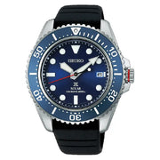 Seiko Prospex "Sapphire Solar" SNE593P1 Blue Dial 42.8mm Silicone Strap Men's Watch