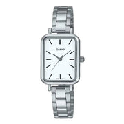 Casio Enticer Ladies Analog LTP-V009D-7EUDF White Dial Stainless Steel Women's Watch