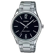 Casio Enticer MTP-V005D-1BUDF Classic Analog Black Dial Stainless Steel Men's Watch