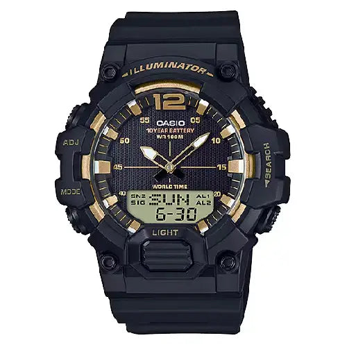 Casio Youth HDC-700-9AVDF Ana-Digi Black Dial Resin Strap Men's Watch