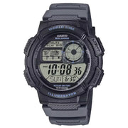 Casio World Time Digital AE-1000W-8AVDF Black Dial Resin Strap Men's Watch