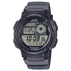 Casio World Time Digital AE-1000W-8AVDF Black Dial Resin Strap Men's Watch