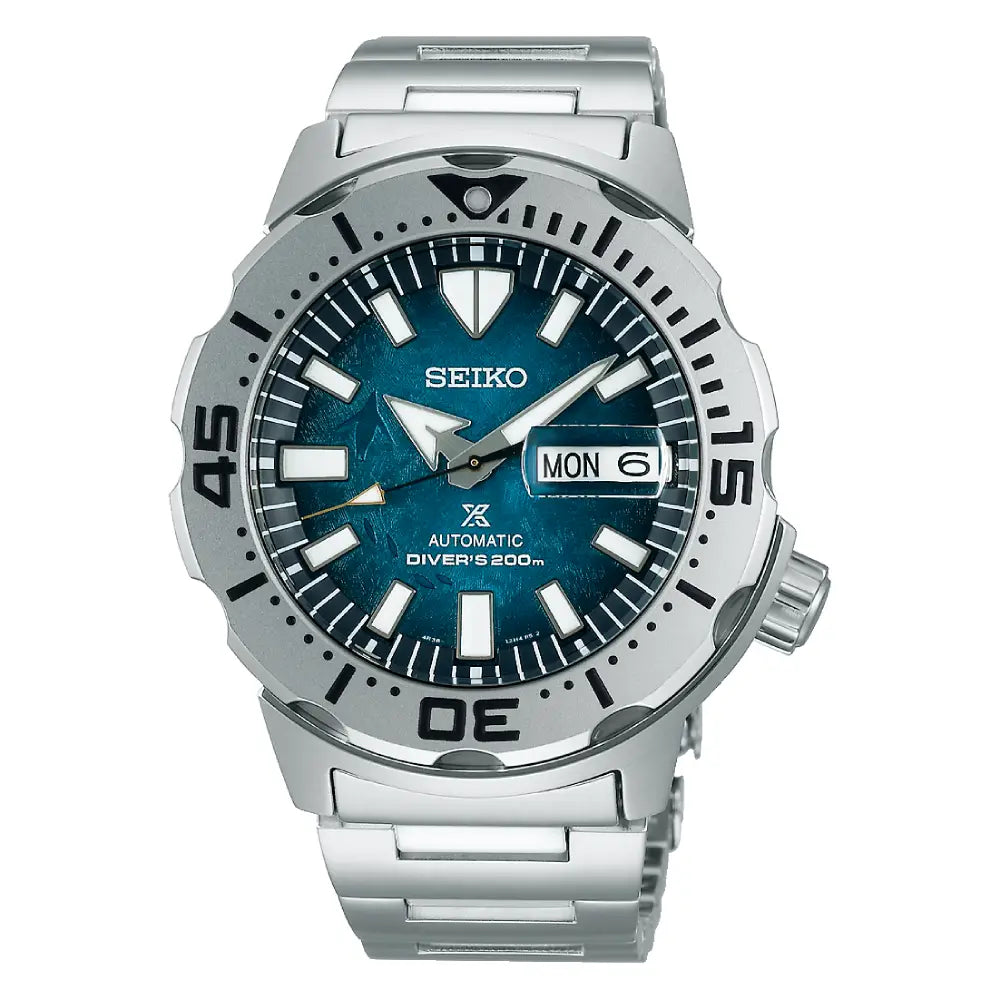 Seiko Prospex "Antarctica Monster" SRPH75K1 Ice Blue Dial 42.4mm Stainless Steel Men's Watch