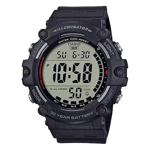 Casio Youth Digital Wide Face AE-1500WH-1AVDF Black Digital Dial Resin Strap Men's Watch