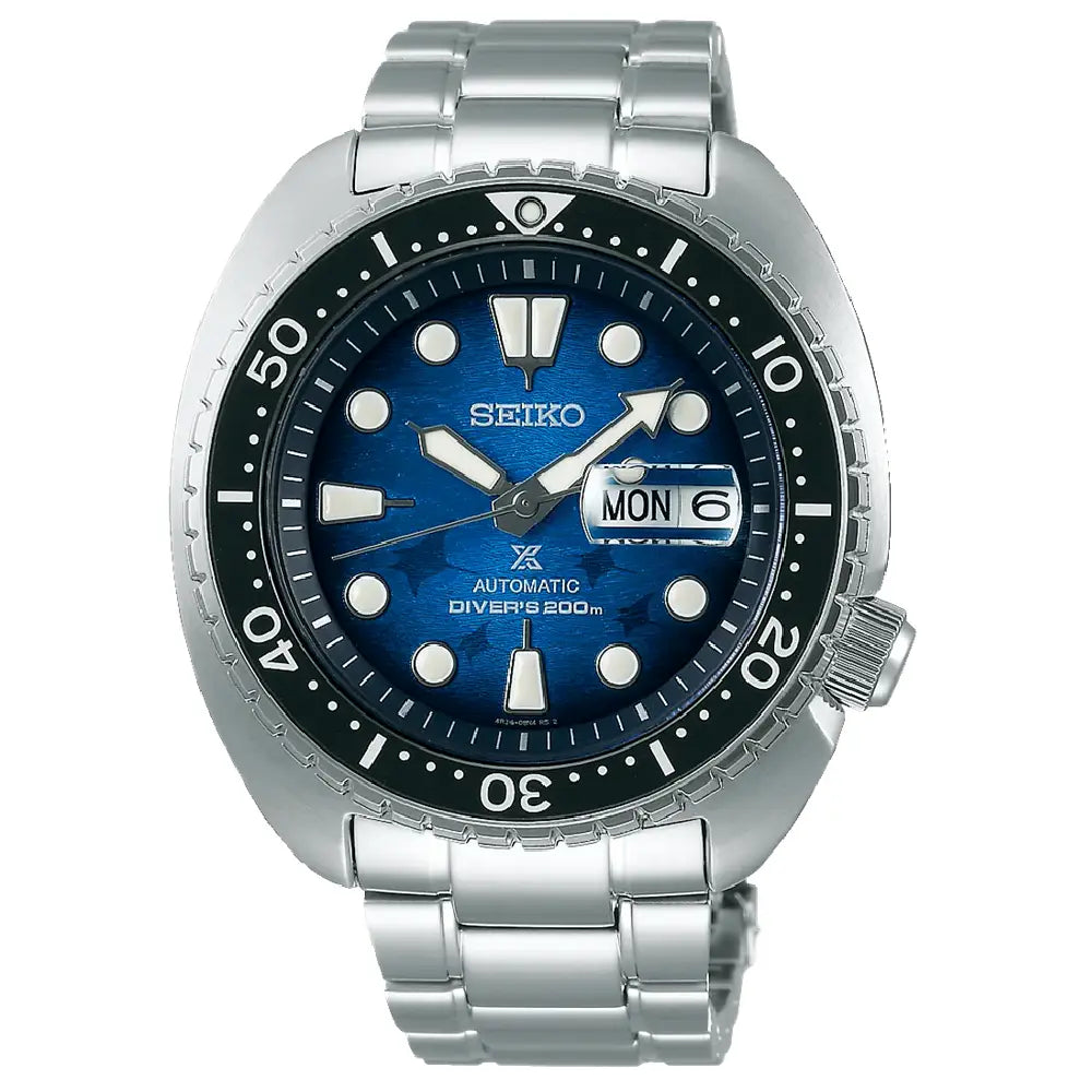 Seiko Prospex SRPE39K1 Automatic "King Turtle" Diver "Save the Ocean" Blue 45.0mm Dial Stainless Steel Men's Watch