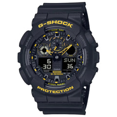 Casio G-Shock GA-100CY-1ADR Black Dial Resin Strap Men's Watch