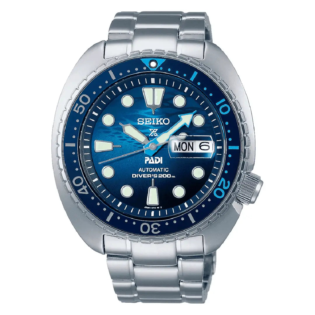 Seiko Prospex "The Great Blue" 45 Automatic SRPK01K1 Blue Dial & Stainless Steel Men's Watch