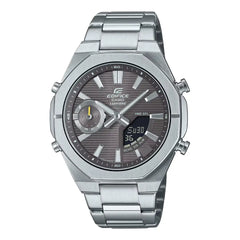 Casio Edifice Analog-Digital  ECB-S10D-8ADF Bluetooth Grey Dial Stainless Steel Men's Watch