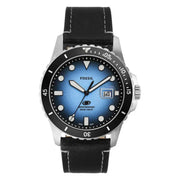 Fossil FS5960 Blue Dial Three-Hand Date Leather Strap Men's Watch