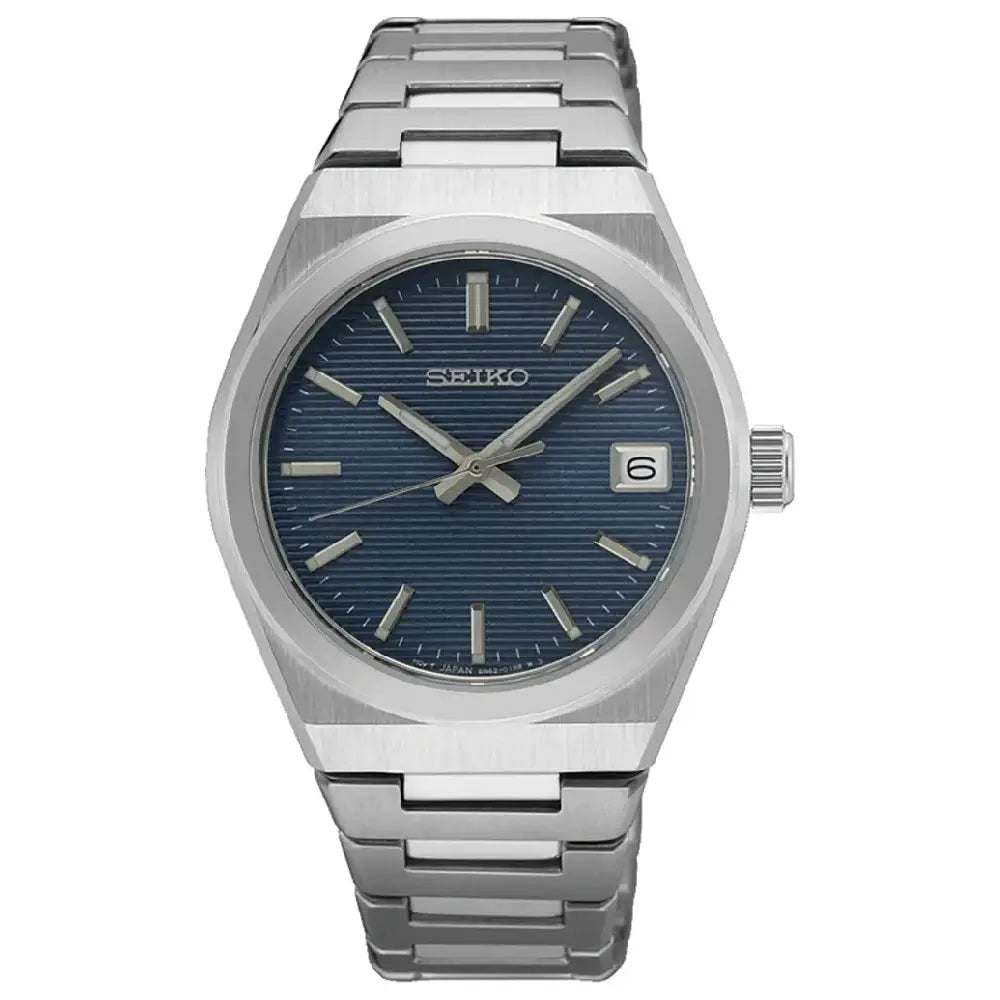 Seiko SUR575P1 blue dial 34mm stainless steel women's watch