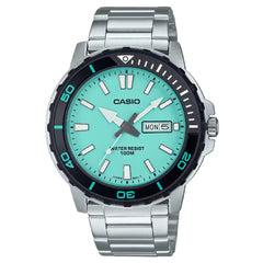 Casio Collection Analog MTD-125D-2A2VDF Blue Dial Stainless Steel Men's Watch