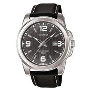 Casio MTP-1314L-8AVDF gray dial leather strap men’s watch