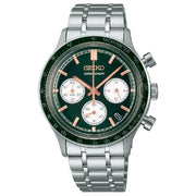 Seiko Spirit SBTR057 green dial chronograph 40mm stainless steel men’s watch