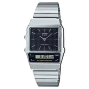 Casio Analog-Digital AQ-800E-1ADF Black Dial Stainless Steel Unisex Watch