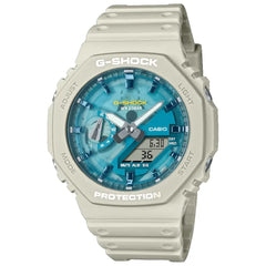 Casio G-Shock CasiOak Oasis Analog Digital GA-2100AS-5A Blue Dial 45mm Resin Strap Men's Watch