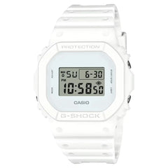 Casio G Shock DW-5600WW-7E Digital White Dial Resin Strap Men's Watch