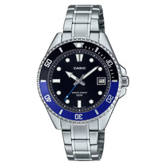 Casio Diver's MDV-10D-1A2VDF Analog Black Dial Stainless Steel Watch