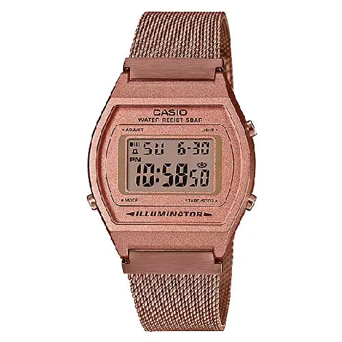 Casio Vintage Digital B640WMR-5ADF Rose Gold Dial Stainless Steel Unisex Watch