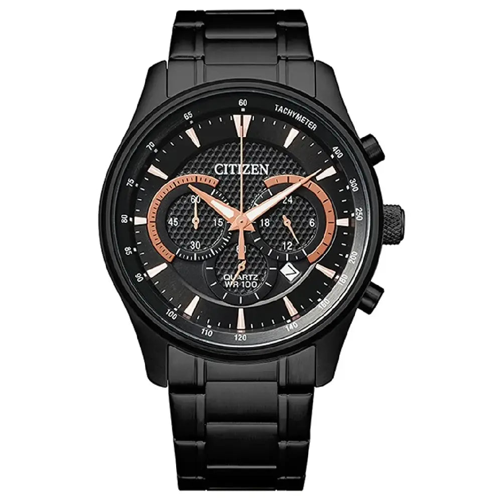 Citizen AN8195-58E Quartz Chronograph Black Dial 42mm Stainless Steel Men's Watch