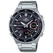 Casio Edifice EFV-C110D-1A4 black analog-digital stainless steel men's watch 