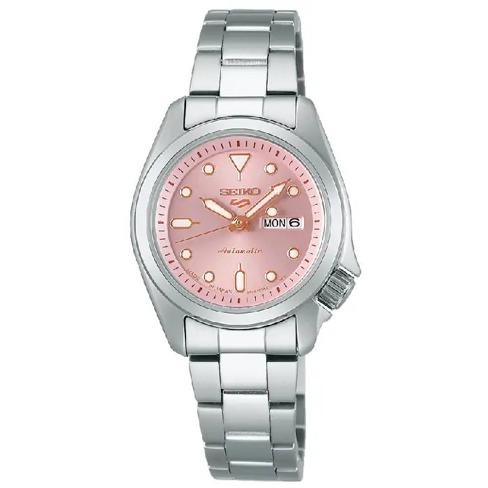 Seiko SRRA003 copper pink dial 28mm stainless steel women’s watch