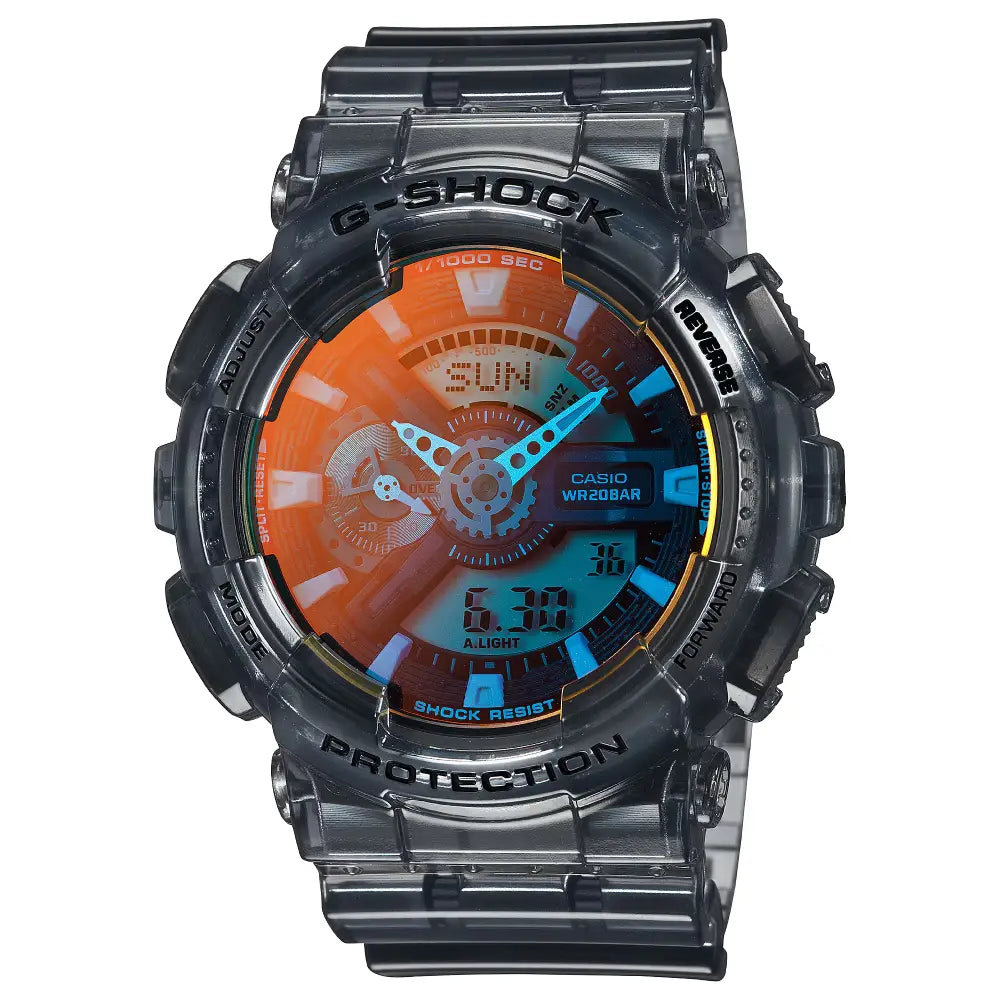 Casio G Shock GA-110TLS-8A Analog-Digital "Beach Time" Grey Dial Resin Strap Men's Watch