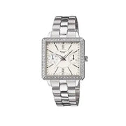 Casio Sheen SHN-3010D-7ADR Analog White Dial Stainless Steel Women's Watch