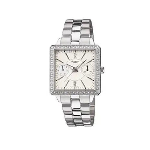 Casio Sheen SHN-3010D-7ADR Analog White Dial Stainless Steel Women's Watch