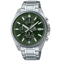 Casio Edifice EFV-610D-3CV Green Dial 44mm Stainless Steel Men's Watch