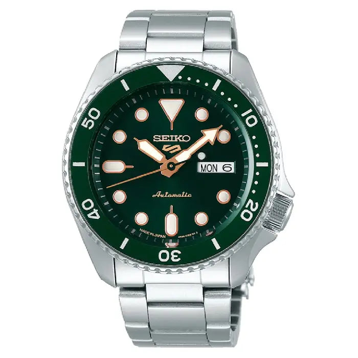 Seiko 5 Sports "Sports Style" SBSA013 (SRPD63) "Urban Hulk" Green Dial 42.5mm Stainless Steel Men's Watch