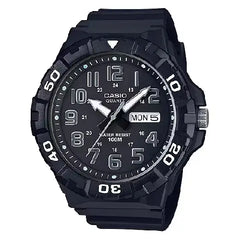Casio Collection Analog MRW-210H-1AVDF Black Dial Resin Strap Men's Watch