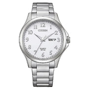 Citizen BF2021-82A white dial 41mm stainless steel men's quartz watch