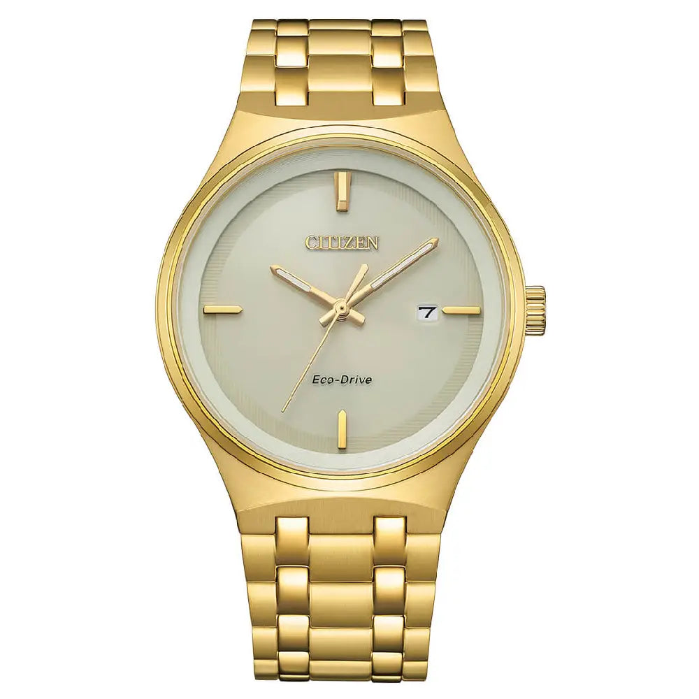 Citizen Eco-Drive Axiom BM7652-52P Champagne Dial 40mm Stainless Steel Men's Watch