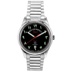 West End Sowar Prima Automatic 8149.10.0788R Green Dial with Eastern Arabic Numerals Stainless Steel Men's Watch