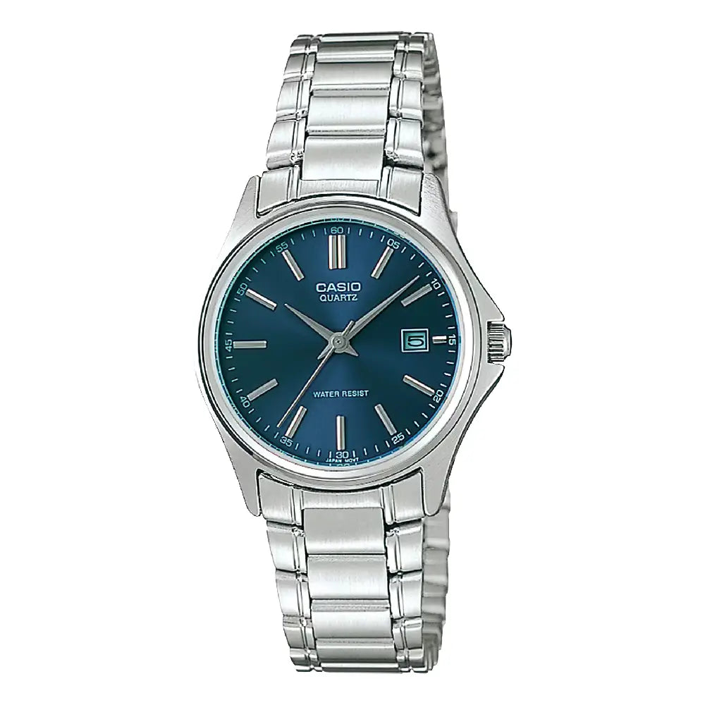 Casio Enticer Ladies Analog LTP-1183A-2ADF Blue Dial Stainless Steel Women's Watch