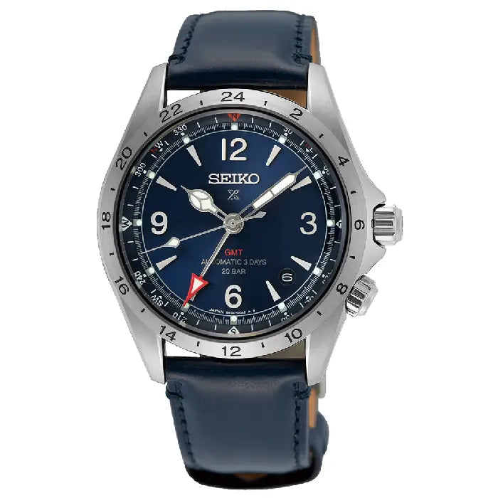 Seiko Prospex SPB377J1 Automatic Field Watch Blue Dial Leather Strap Men's Watch