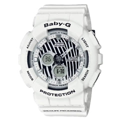 Casio Baby-G BA-120WLP-7A Analog-Digital White Zebra Print Dial