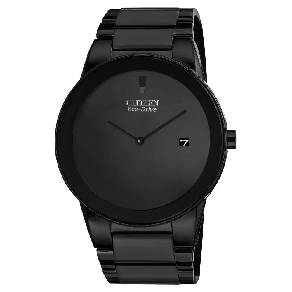 Citizen Eco-Drive Axiom "Blackout" AU1065-58E Black Dial 40mm Stainless Steel Men's Watch