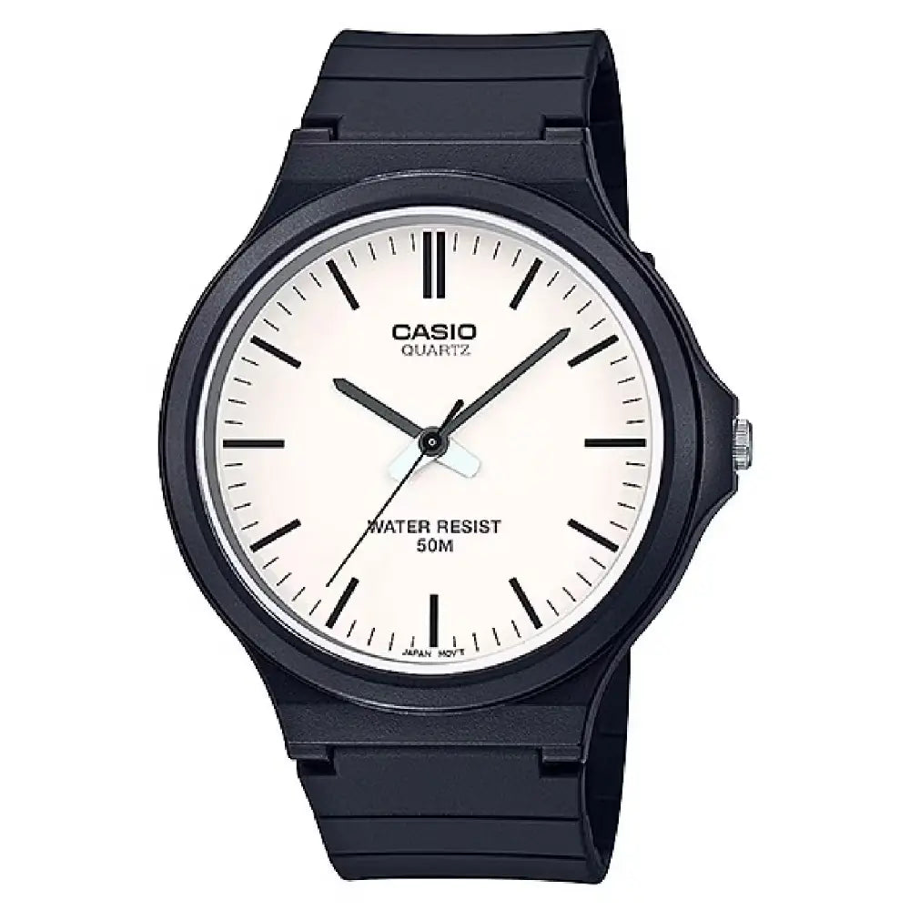Casio Standard Analog MW-240-7EVDF White Dial Resin Strap Men's Watch