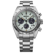 Seiko Prospex Speedtimer SSC965P1 Youngtimer "Seitona / Panda" Solar Chronograph Mint Green Dial 39mm Stainless Steel Men's Watch