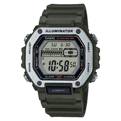 Casio Youth Digital MWD-110H-3AVDF Grey Digital Dial 47.2mm Resin Strap Men's Watch