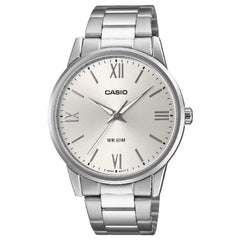 Casio Enticer Classic Analog MTP-1303DD-7A Silver Dial Stainless Steel Men's Watch